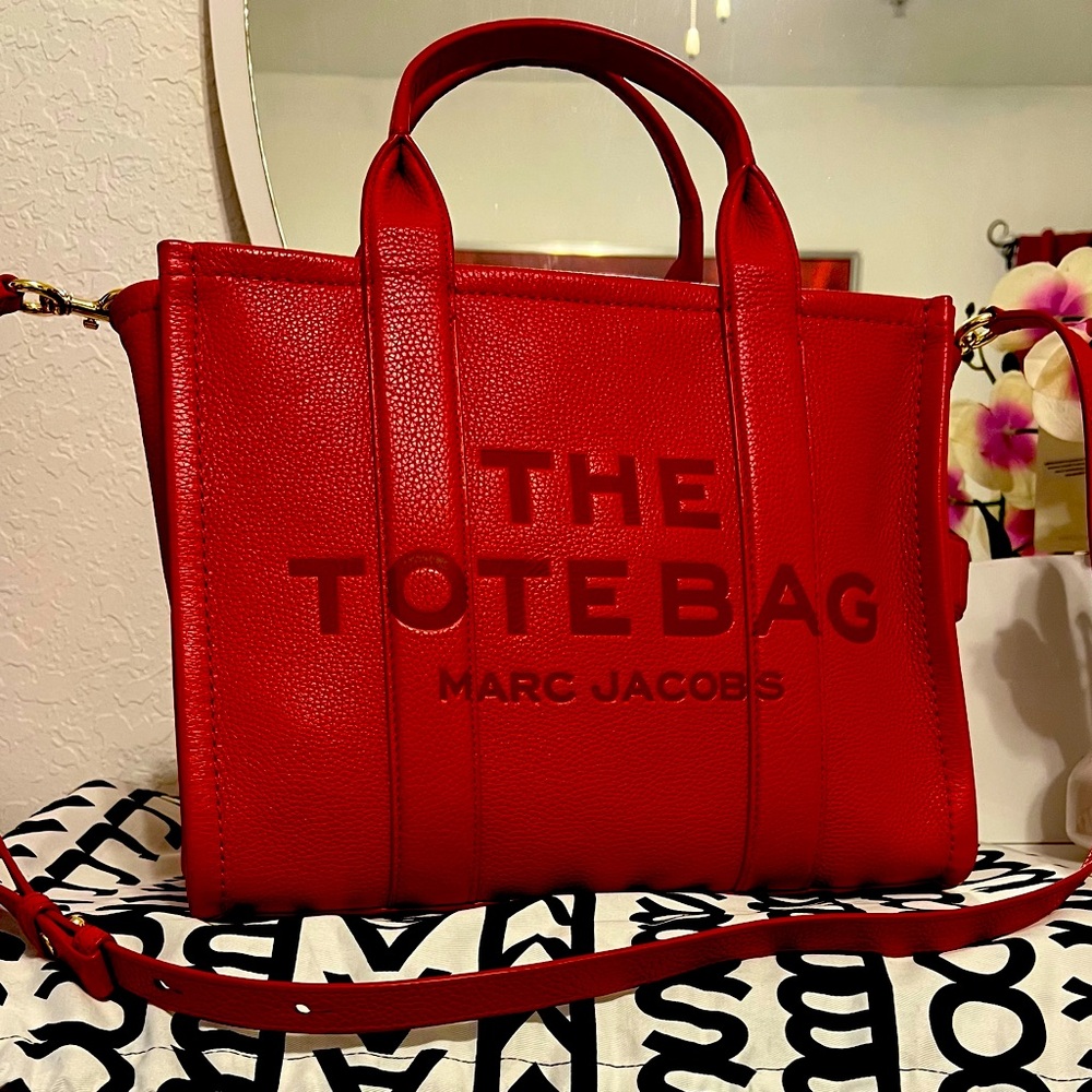 Marc Jacobs Vibrant Red Tote Medium